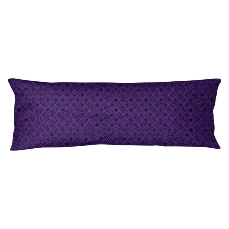 Housse de coussin ArtVerse, Noir / mauve, Bourre en polyester, Microfibre