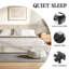 Grand lit nuage avec tablettes coulissantes AirFrame-2109949703