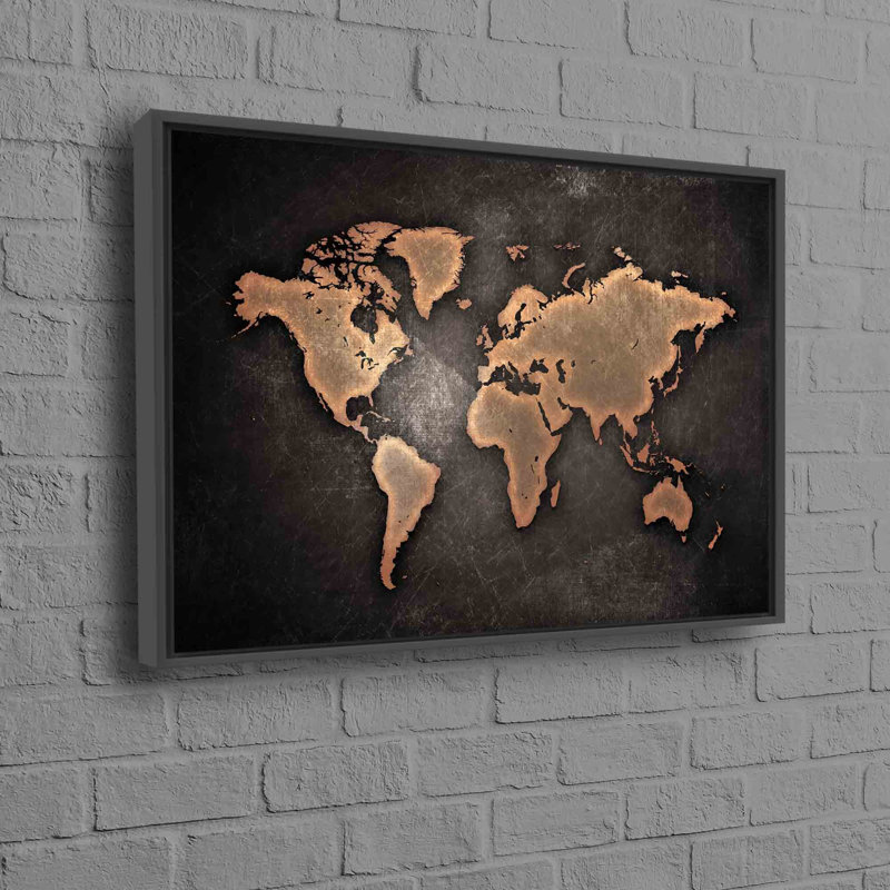 Print on Canvas, 50 cm H x 70 cm W, Black Floater Framed