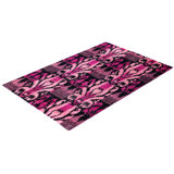 Overdyed Hand-Knotted Wool Modern-Contemporary Pink Area Rug 4' 1" x 6' 3"
