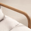 Linen Armchair with Lumbar Pillow, Solid Wood Frame Accent Chair, Cosy Reading Chair for Living Room-199917633