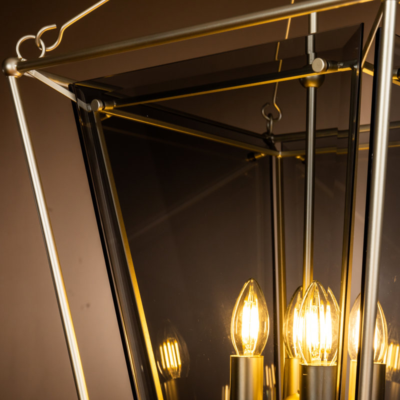 Tod 4 - Light Lantern Pendant, Champagne Silver