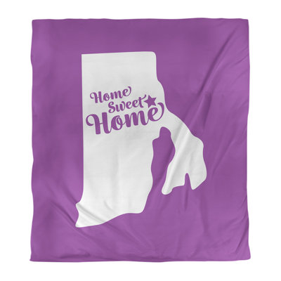 Housse de couette réversible simple Home Sweet Providence