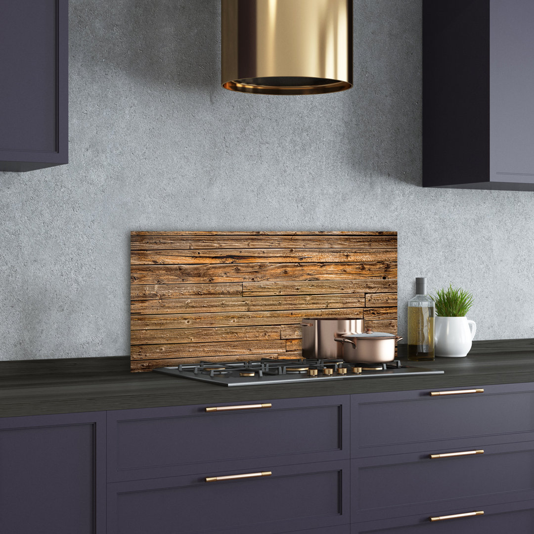 Wooden Wall 50cm x 100cm Glass Panel