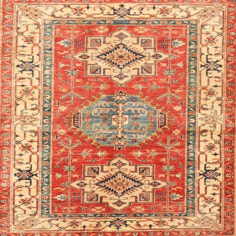 Slavica Oriental Indoor Rug, Square 5'