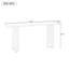 Stylish Console Table With Pine Veneer And Geometric Legs-1897747929