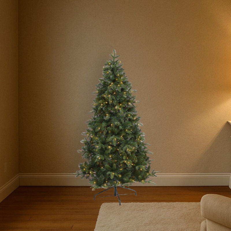 Lighted Artificial Christmas Tree, 6' H