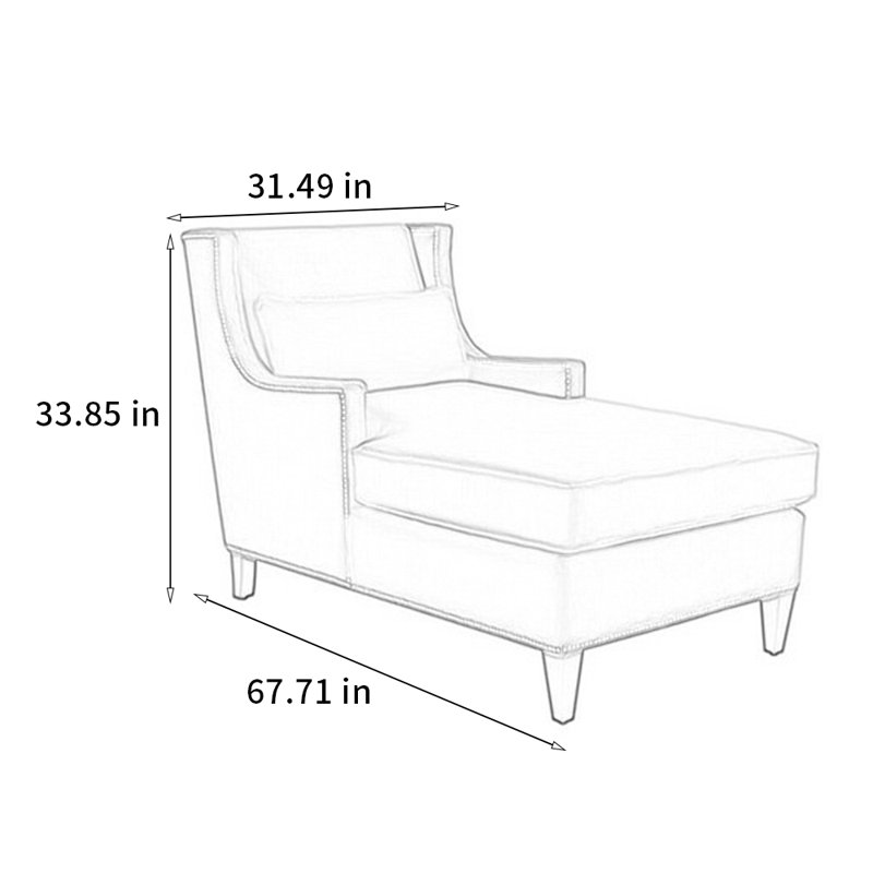 Chaise en bois massif cloutée confortable et tendance, Green