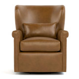 Hudson Valley Leather Wingback Chair