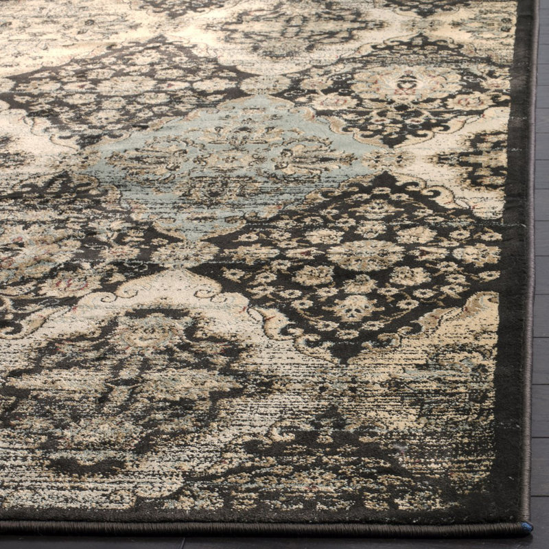 Floral Hand Woven Area Rug, Rectangle 155 x 231 cm