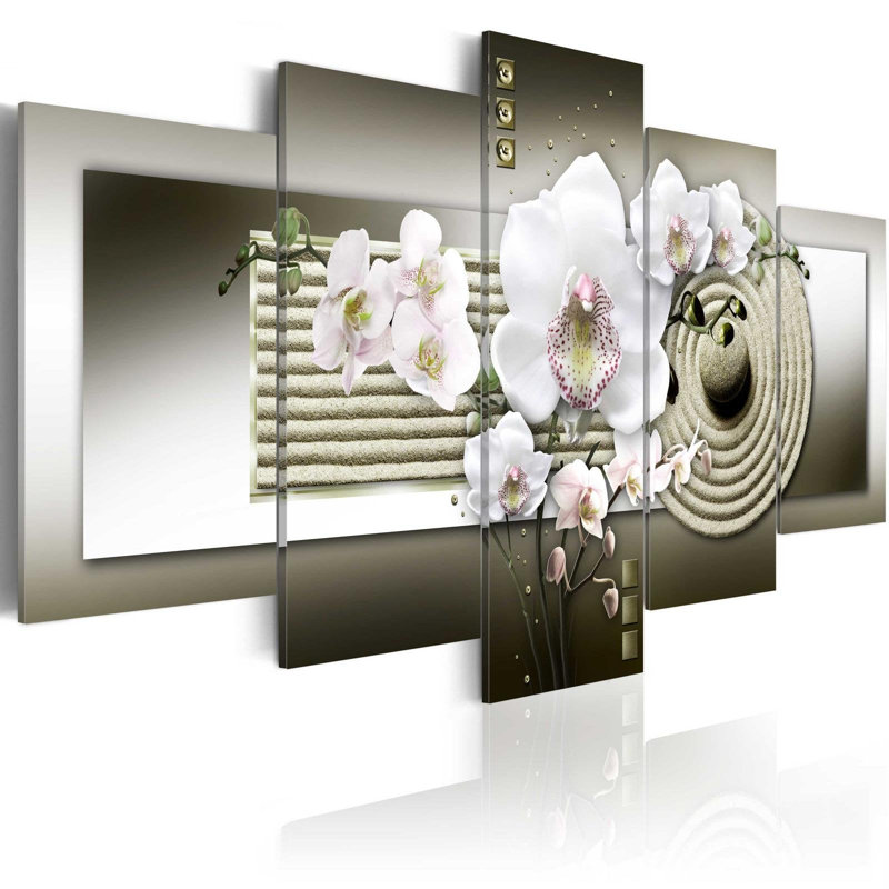 Ensemble de 5 photos sur toile tendue, H 40 po x l 80 po x P 1 po