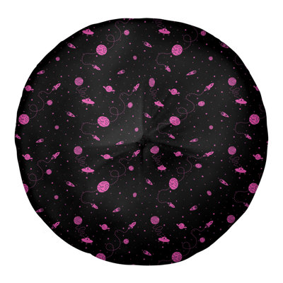 Oreiller de sol touffeté rond Katelyn Elizabeth