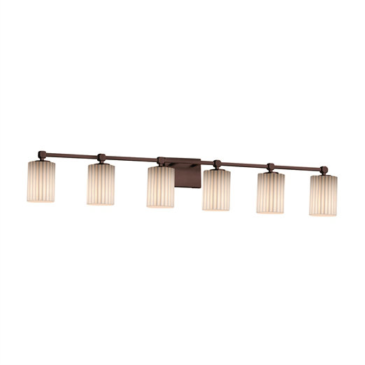 Jager 6 - Light Dimmable Vanity Light, Dark Bronze