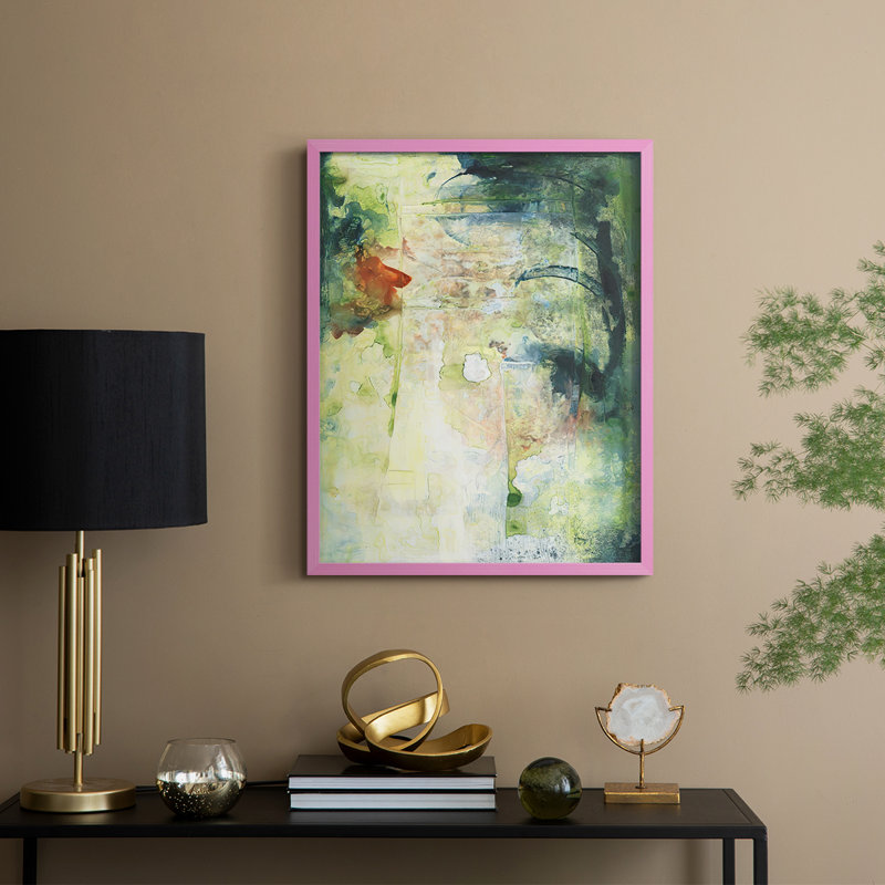 Nature's Elements II, reproduction encadrée - bois massif, H 30 po x l 24 po, Rose