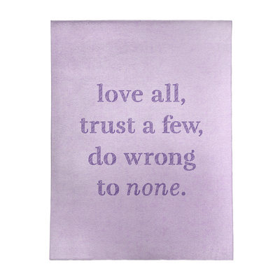 Tapis en poly-chenille "do not incorrect"