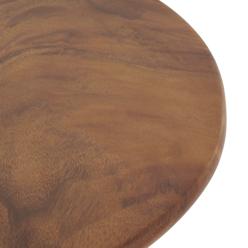 Table d'appoint en bois Claymon, H 19,25 po x L 23,7 po x l 23,7 po