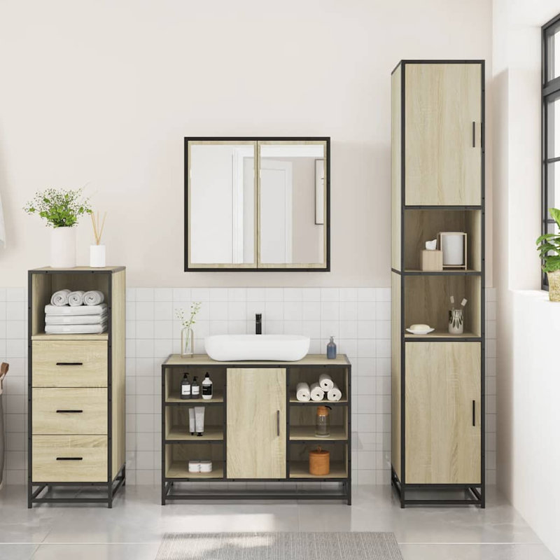 Anabell Bathroom Furniture Suite, Sonoma Oak