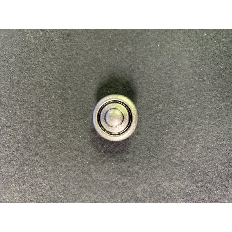 (Paquet de 5) Bouton rond en fer vieilli de 1-3 / 16 po