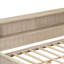 Lit de jour simple en bois avec rangement, finition lait antique blanc, 3 tiroirs, solide, sans sommier et bois, nécessaire-828612209