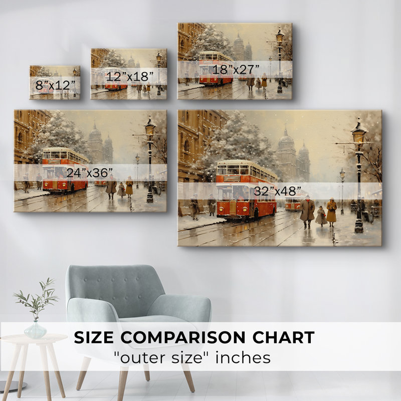 Christmas Holiday Arts - Toile tendue avec châssis, H 40 po x l 60 po