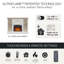 Winston Electric Fireplace Mantel with Built-in Bookshelves-99323804