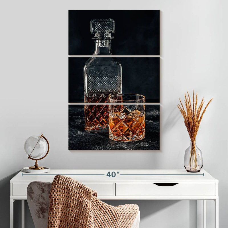 Yarlin Whiskey Glass And Decanter, 74" H x 48" W