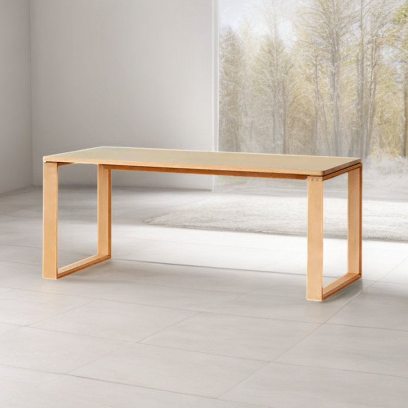 Longue table de travail longue table en bois massif, L 31,49 po x L 62,99 po