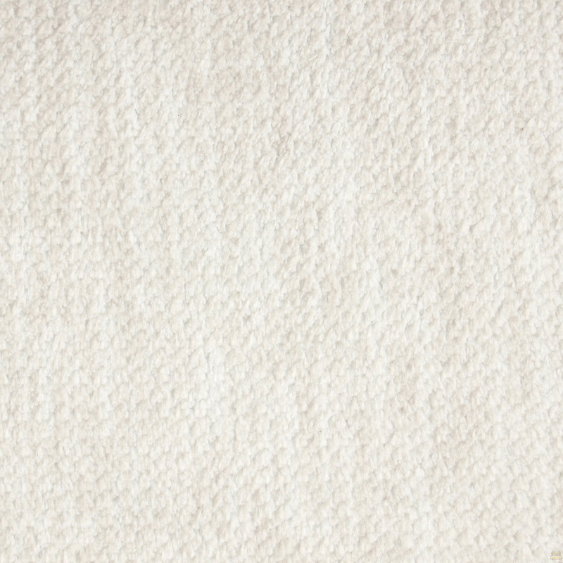 Canapé modulaire Canapé rembourré en chenille de 111,8 po avec repose-pieds et rangement en chenille, Chenille blanche