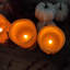 Bougie sans flamme d'Halloween non parfumée (ensemble de 3)