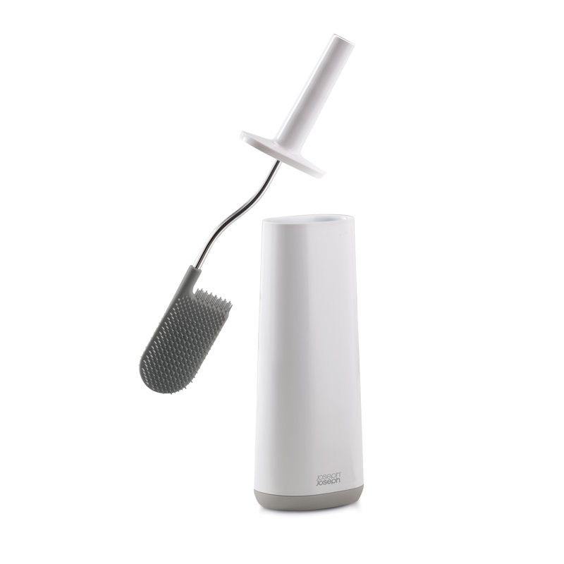 Joseph Joseph Brosse de toilette anti-goutte Flex avec support