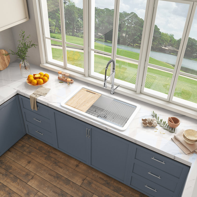 33'' L Single Bowl Kitchen Sink