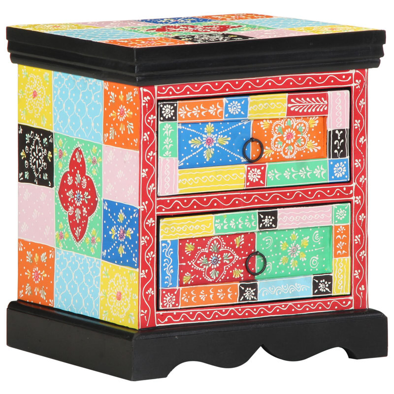 40cm W Solid Wood Bedside Table