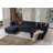 Ariana Velvet Double Chaise Sectional-351797018