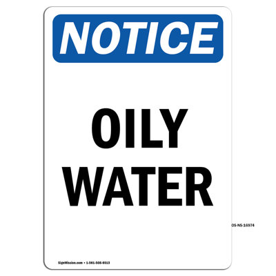 Oily Water Sign