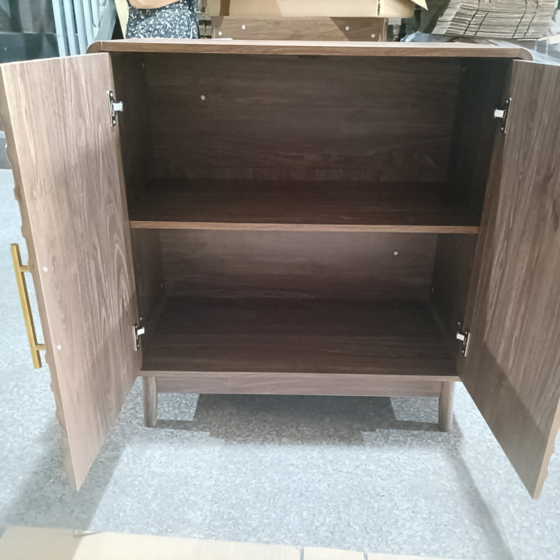 Buffet avec rangement, buffet sculpté à 2 portes, armoire d'appoint multifonctionnelle avec panneau à couches réglables pour le salon, le vestibule, le couloir, le bureau, la cuisine et la salle à manger
