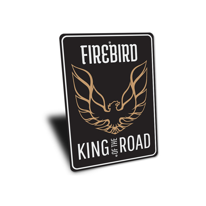 Plaque en aluminium Firebird, H 14 po x l 10 po x P 0,04 po