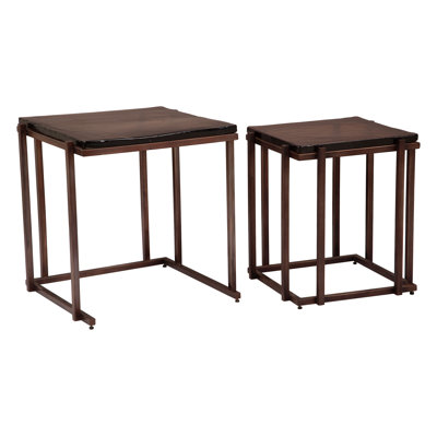Tables gigognes Shimai (2 pièces) bronze