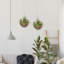 Charleston 2 PCs Artificial Lisianthus Flower Hanging Planter Basket Home