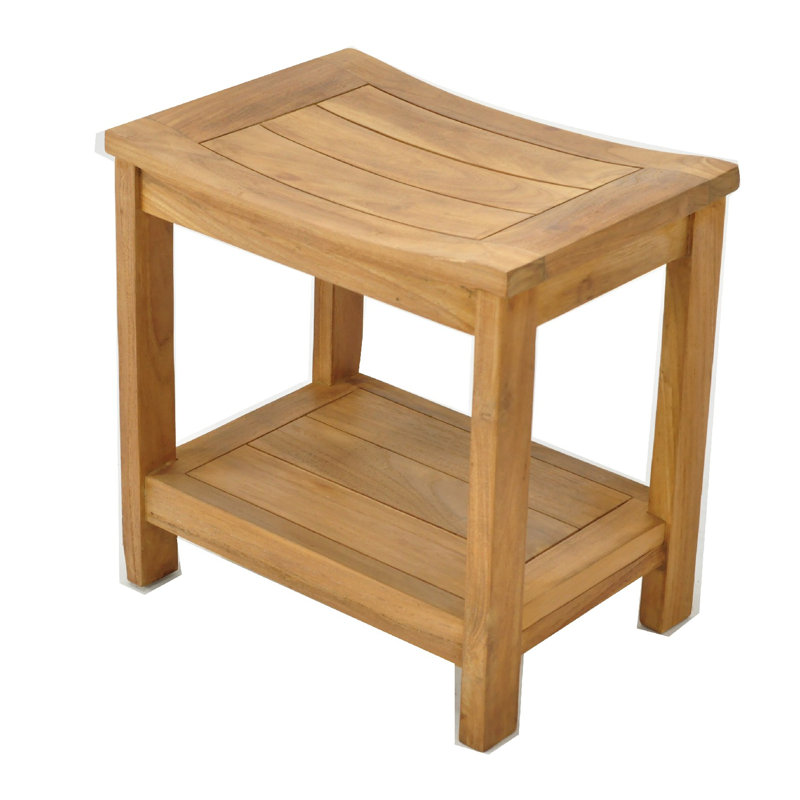 Wiggins 18'' W Teak Shower Bench