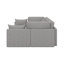 Canapé-lit modulaire, canapé modulaire en U à 5 places avec repose-pieds mobile et 2 ports USB, deux coussins décoratifs