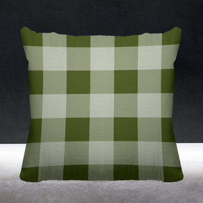 Autumn Plaid Fall Indoor/Outdoor Throw Pillow