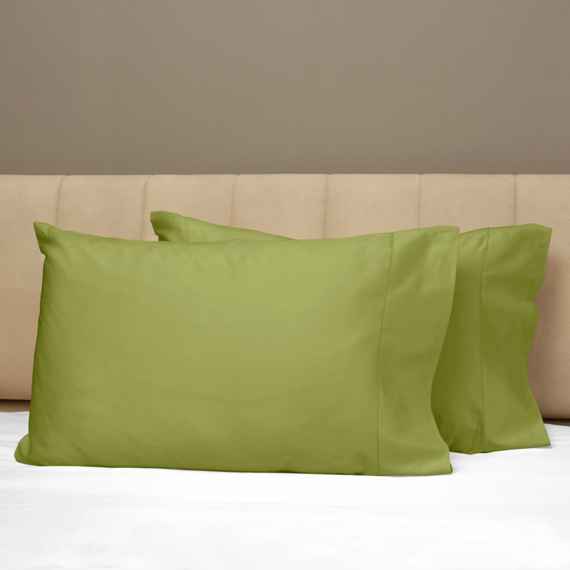 Raffaello Sateen Pillow Case, King Pillowcase, Moss Green