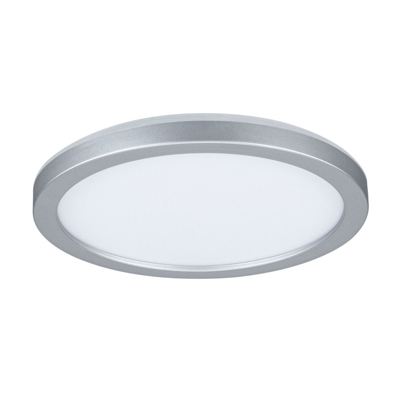1-Light 19cm LED Integrated Flush Mount, 2.8cm H x 19cm W x 19cm D, Chrome
