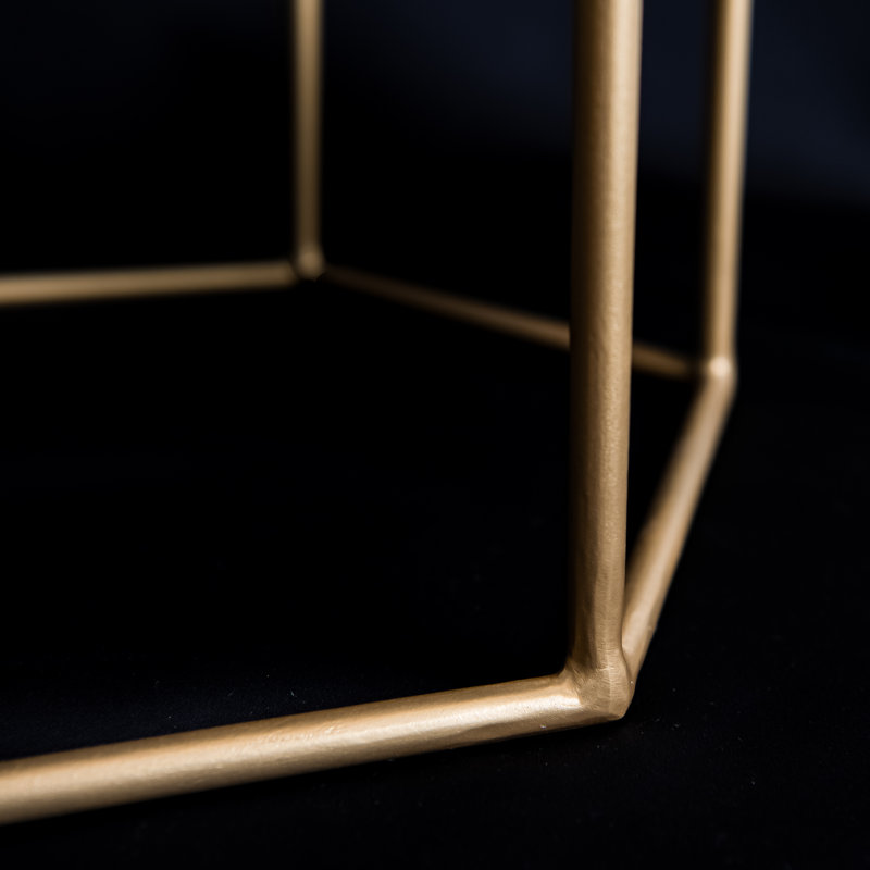 Bowdon Brass Accent Stool