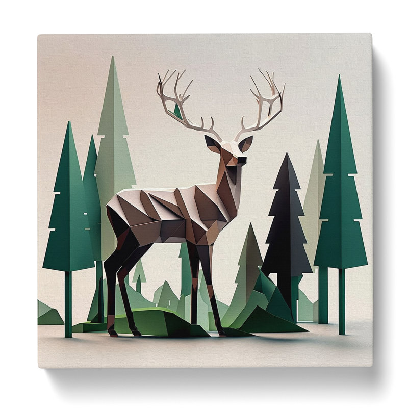Modern Wall Art - Wrapped Canvas, 35cm H x 35cm W x 3cm D