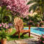 Chaise Adirondack pour enfant en bois de pruche de l 19 po x P 19,5 po x H 24 po Joywood