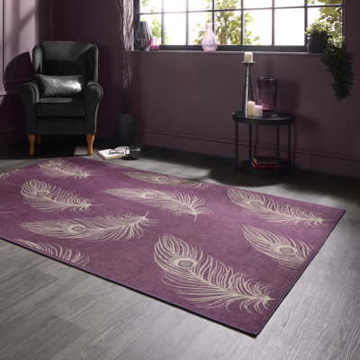 Geometric Digitally Printed 100% Polyester Area Rug