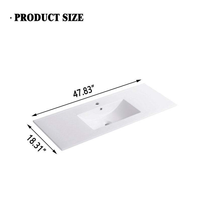 Bathroom Single Ceramic Sink