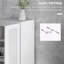 Armoire de rangement de 69 po de hauteur avec tablettes de rangement mobiles et portes à fermeture en douceur-89558942