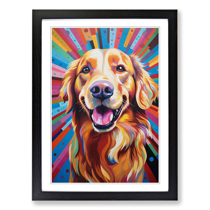 Golden Retriever Op No.3 - Framed Print